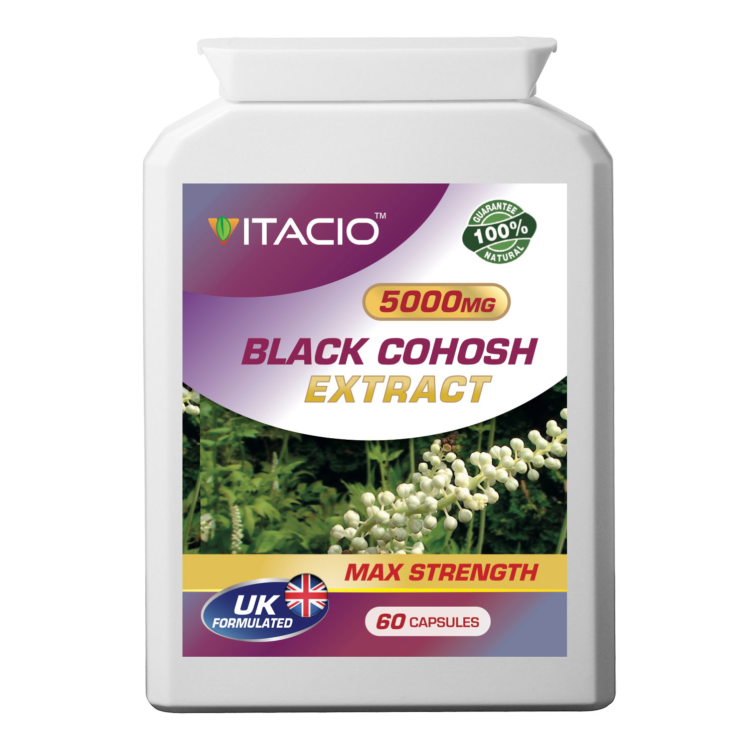 Black Cohosh Extract 5000mg Max Strength 60 Pills · Vitacio UK · Online
