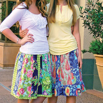Happy Chick, stripwork skirts pattern, No. 19