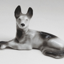 Ceramic German Shepherd, Alsatian Dog Figurine