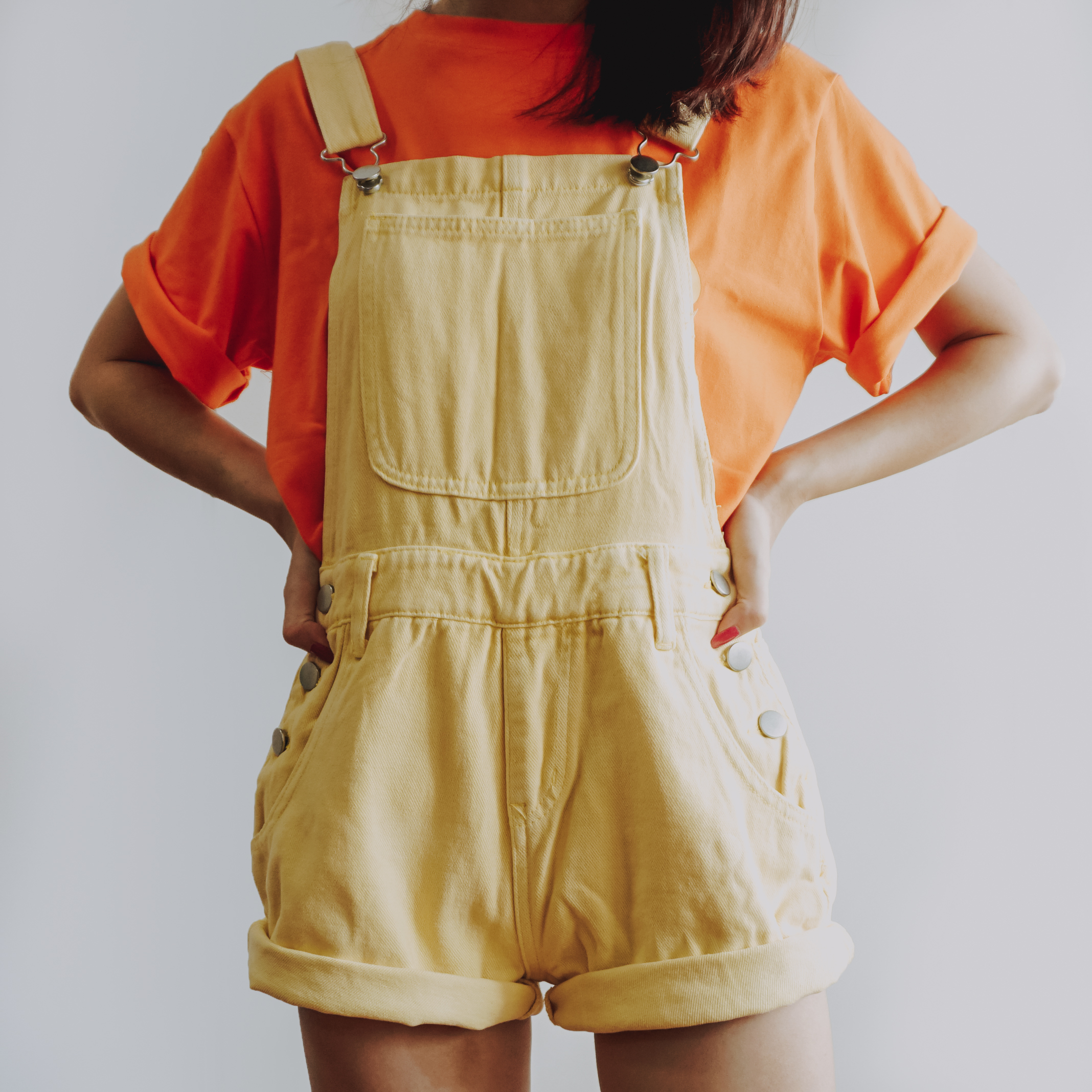 Corduroy Short Overalls (Yellow) · Megoosta Fashion · Free shipping worldwide on all orders