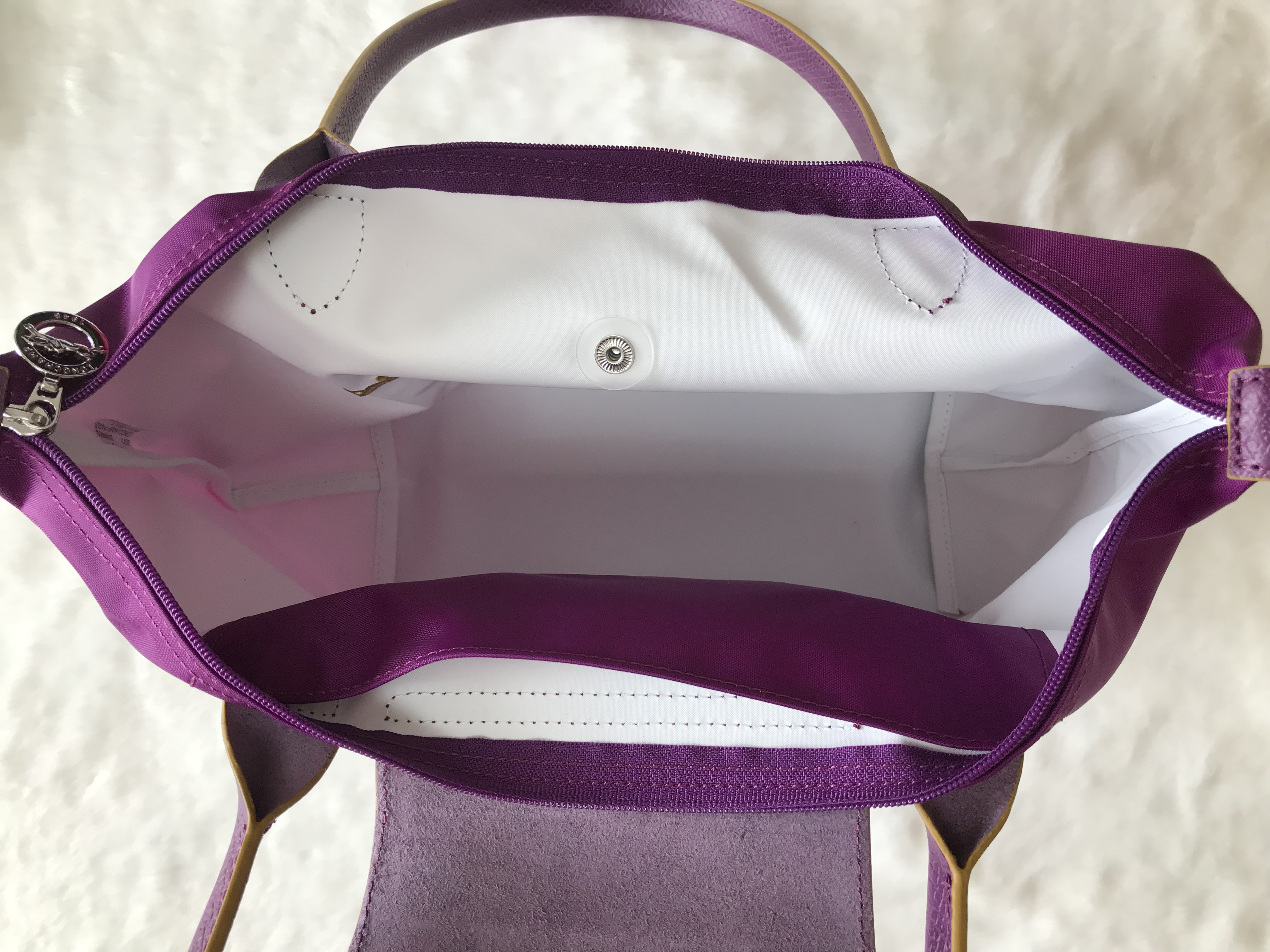 France Made Longchamp Le Pliage Club Collection Horse Embroidery Small