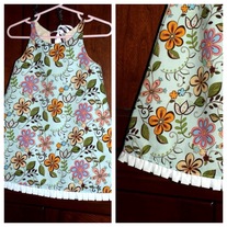 **ON SALE** Blue Floral Dress (Not Reversible)