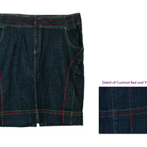 Lane Bryant Stretch Denim Skirt Sz 26 Fits 22-24 at Waist-Hips