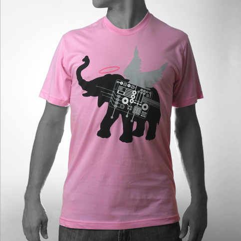 Men's Winged Elephant - Pink