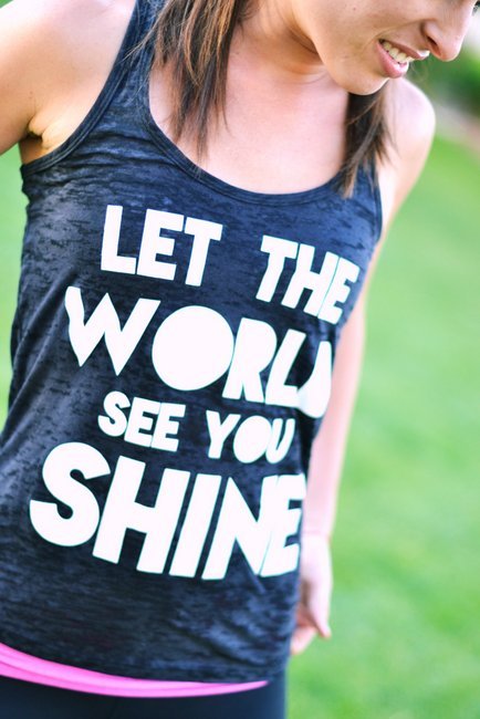 Shine Razor-back Tank