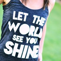 Shine Razor-back Tank