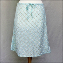 Light Blue Cotton Skirt