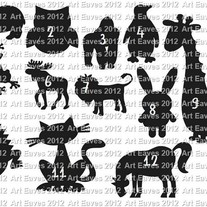 Vinyl Chalkboard Labels Cute Animal Designs Choose from 12 Different Designs and 4 sizes