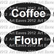 Oval Vinyl Canister Labels Set of 4 Choose Your Own Wording
