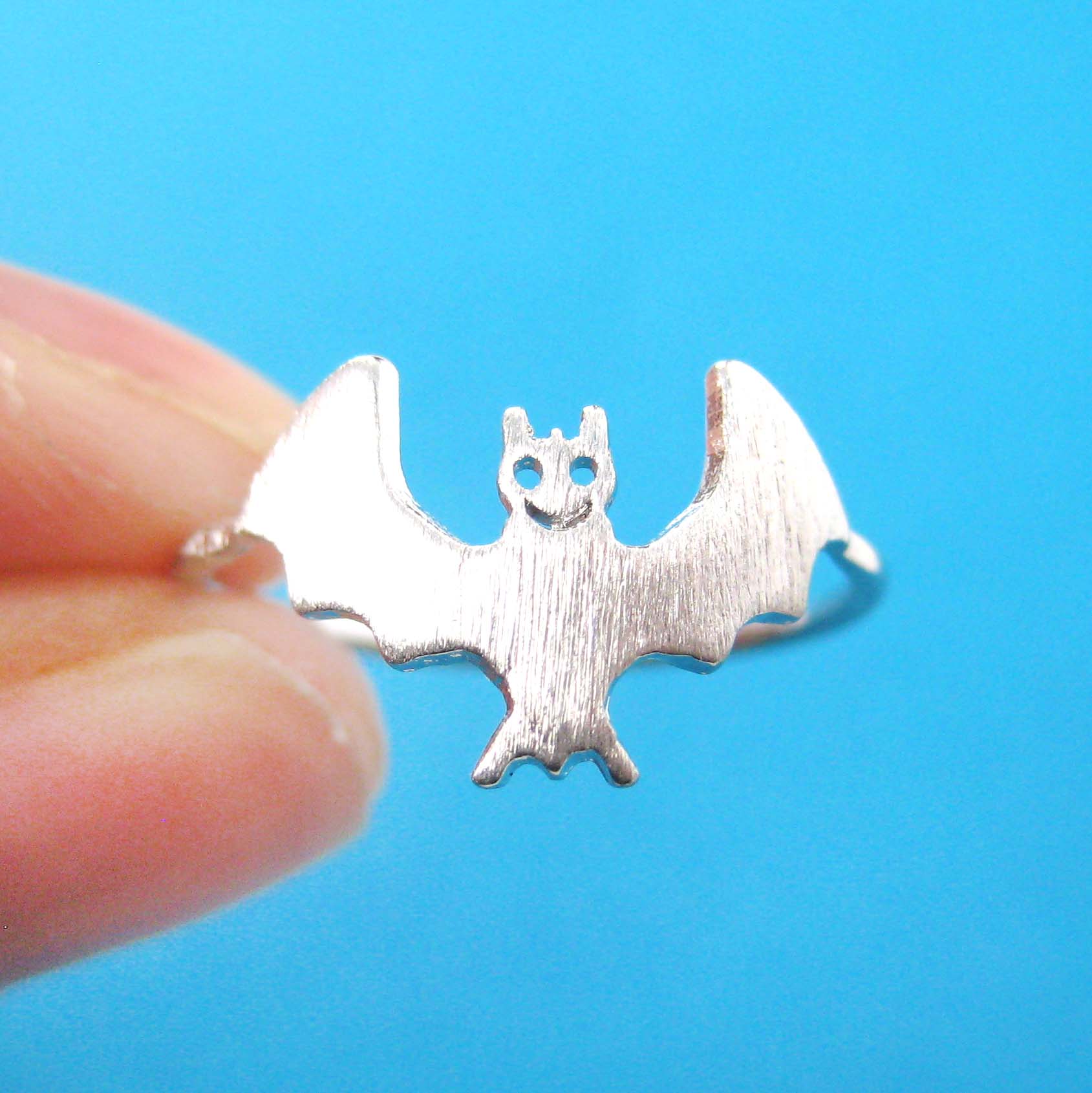 Cute Bat Shaped Animal Themed Ring in Silver US Size 6 Only · DOTOLY