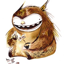 ovok eats you, ovok eats you not-8.5x11 archival print