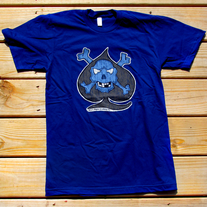 Skully Spade T-Shirt - Mens - Blue