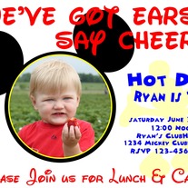 Mickey Mouse Birthday Invitation
