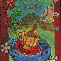 Kona Painting 8x10 on streched canvas