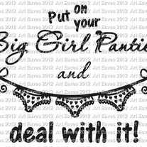 Big Girl Panties Style 4 Vinyl Decal