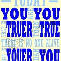 Dr. Seuss - Youer Than You - Blue