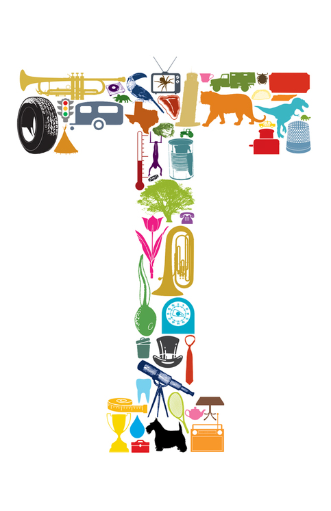 eakdesign | T is for... (11 x 17" Letter T Poster) | Online Store