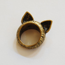 SALE-Cat Ears Ring - Thumbnail 1
