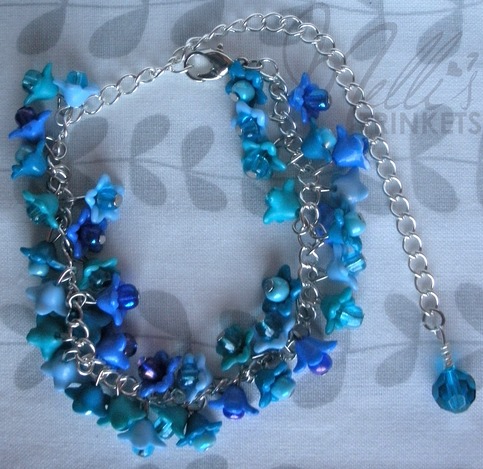 Blue Flower Bracelet