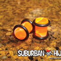 Orange UV Marble Plug