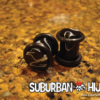 Black UV Marble Plug