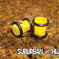 Yellow UV Marble Plug
