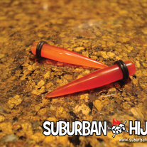 Orange Glass Taper