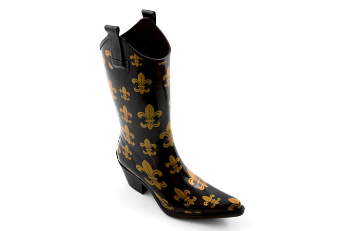 fleur de lis rain boots