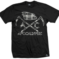 Plaid Logo Print Black