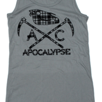 Plaid Logo Tank Grey