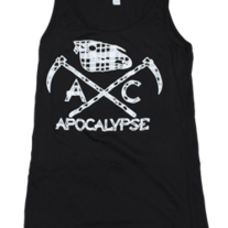 Plaid Logo Tank Black