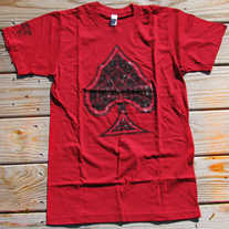 Spider Webs T-Shirt - Mens - Red *ONE LEFT*