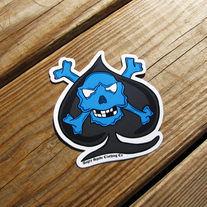 Skully Spade Sticker