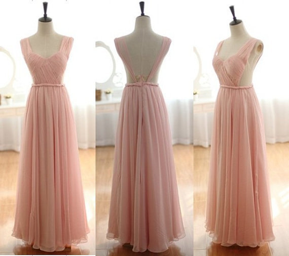 Blush Pink Dresses Simple Formal