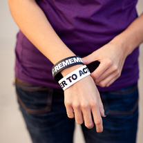 Remember To Act Black Wristband