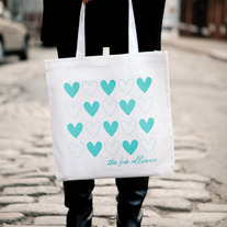 White Heart Bag 