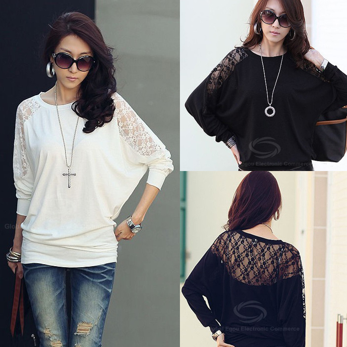 loose batwing top