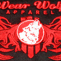 Tattered Prototype Embroidered Black [Red]