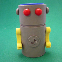Fyoog - handmade solid plastic toy robot 