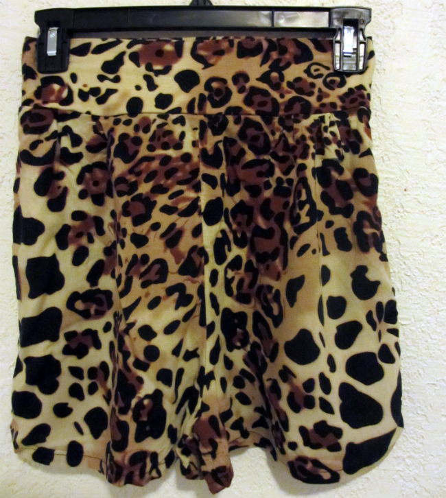 high waisted cheetah shorts