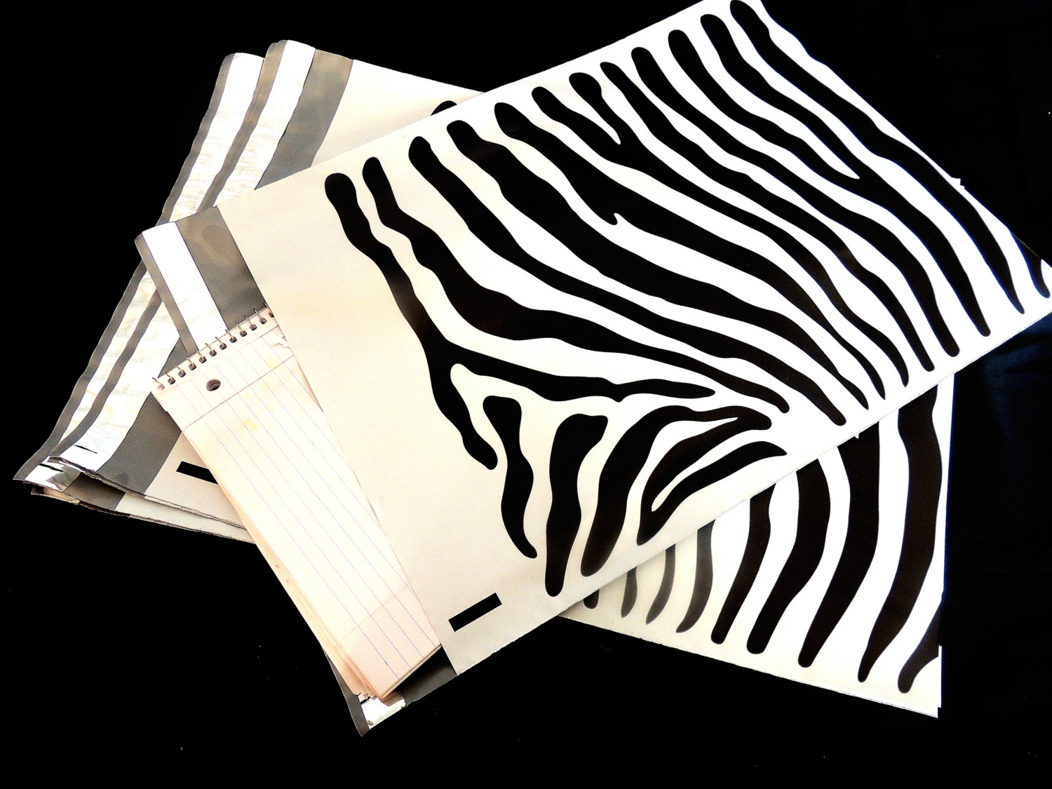 20 Pack 12 X15 Zebra Decorative Poly Mailers Flat Zebra Striped