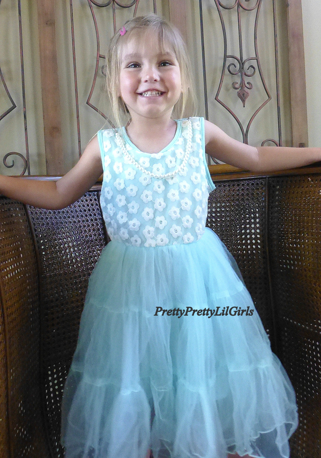 tiffany blue girls dress
