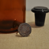 Twenty pence piece adjustable ring.