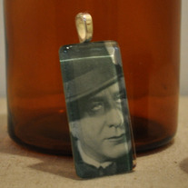 Vintage collector card pendant (Matheson Lang)