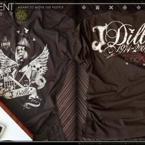 J Dilla MOOVMENT ® Tee Brown (Audio Kings Collection)