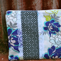 Blue Floral Vintage Tablet Snuggie