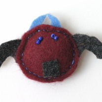 Tiny Monster Friend--Red Bat Guy