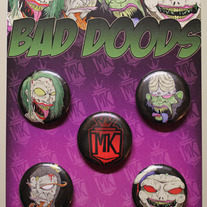 "Bad Doods" 5 piece button set