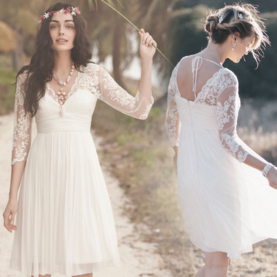 Elegant Short White Prom Dresses