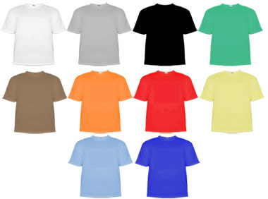 colored t shirts